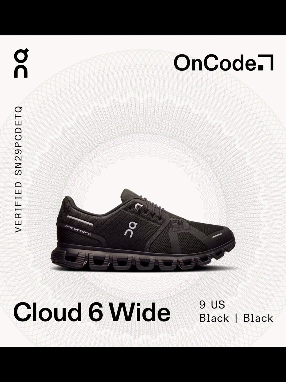 New...On Runnig Shoe In Black